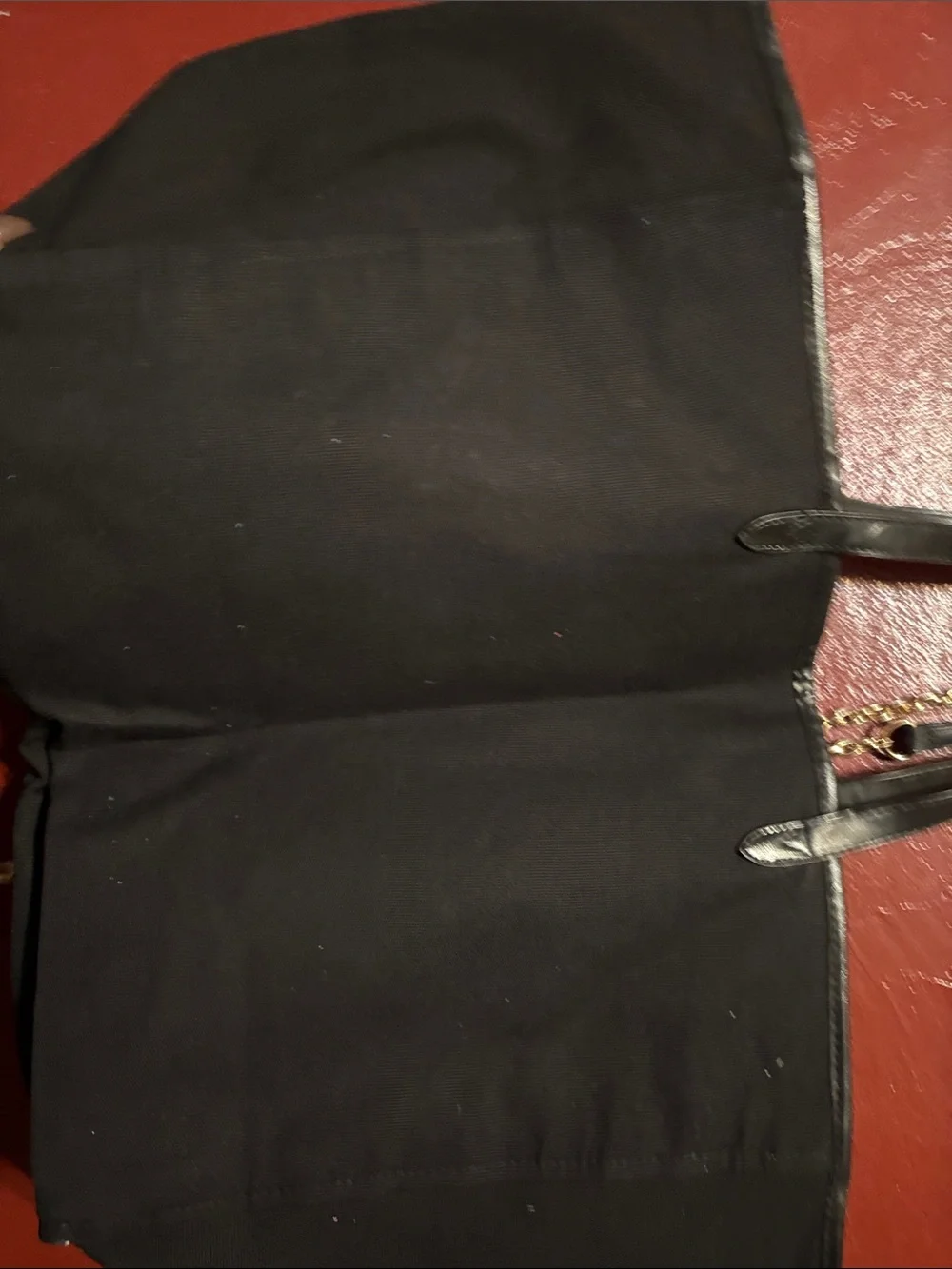 Victoria's Secret Black Tote with Multicolor Sequin Stripes